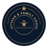 Veteran and family owned business badge — Barons and Buttons